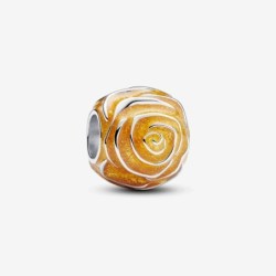 Yellow Rose in Bloom Charm,Pandora Moments