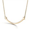 Tiffany T Smile Pendant in Yellow Gold, Small
