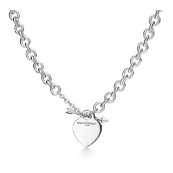 Tiffany Lovestruck Heart Tag Necklacein Silver, Medium