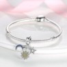Pandora Charms Bracelet With Crystal Love Authentic 925 Silver