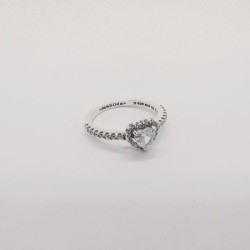 Ring for pandora, elevated heart ring s925 ale with pouch