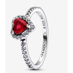 New Ring Fashion Continuous Bead Pandora s925 ALE,Sparkling Heart Ring