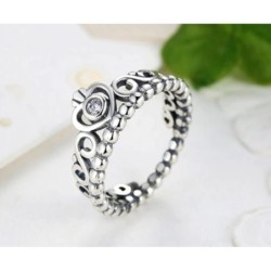 Princess Tiara Ring, Sterling Silver 925, Pandora Style