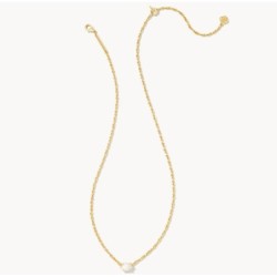 Kendra Scott Cailin Gold Pendant Necklace in Ivory Mother-of-Pearl