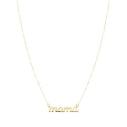 Mama Script Necklace 10K Gold,MOTHER'S DAY GIFTS