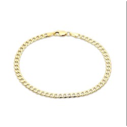 Solid Curb Chain Bracelet Women's Jewelry
