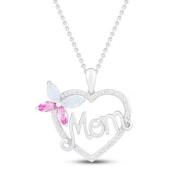 Mom Necklace Sterling Silver