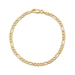 Children's Solid Figaro Chain Bracelet 14K Yellow Gold