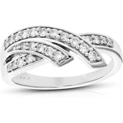 VIR JEWELS 3/8Diamond Engagement Ring for Women Round