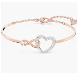 Swarovski Infinity Heart Bracelets Jewelry,Clear Crystals