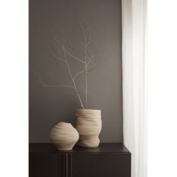 H&M HOME Asymmetric Stoneware Vase,Taupe Colors