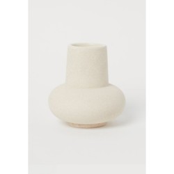 H&M HOME Small Ceramic Vase,Light beige