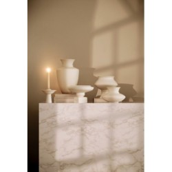 H&M HOME Low Stoneware Vase,White Colors