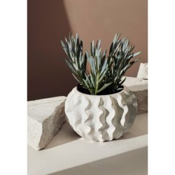 Stoneware Plant Pot,White Colors
