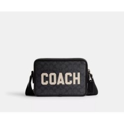 Charter Crossbody 24 In Signature Canvas With Coach Graphic
